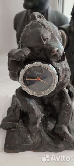 Часы Медведь Каслинское литье