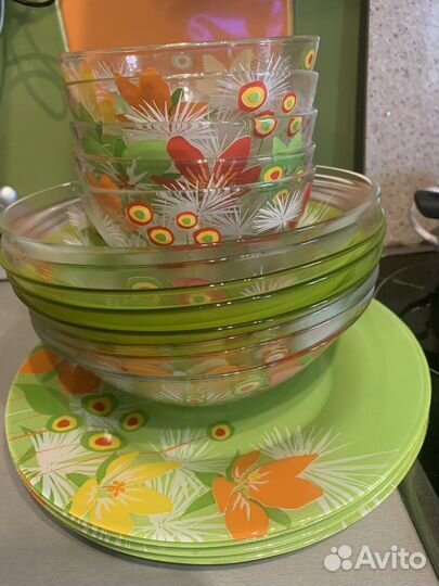 Тарелки, салатницы кружки 23 предмета