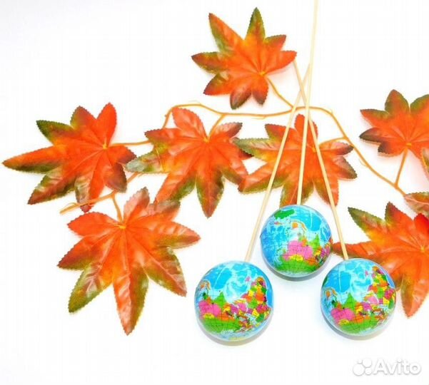 В наличии Вставка в букет Глобус d6,3см