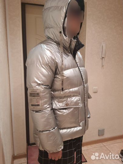 Серебряная женская куртка 44-46-48 размера
