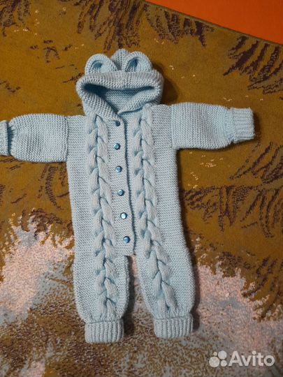Вязаный комбинезон 68 74