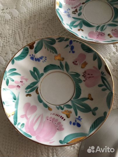 Чашка с блюдцем лфз, б\у