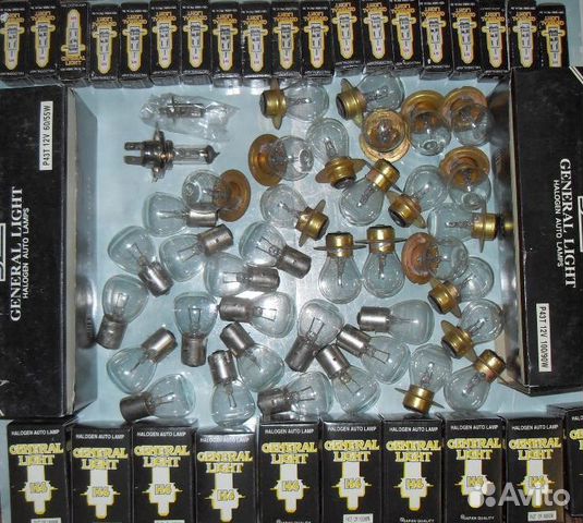 Лампочка фары (СССР) 12в 50+21cв цена за 4шт