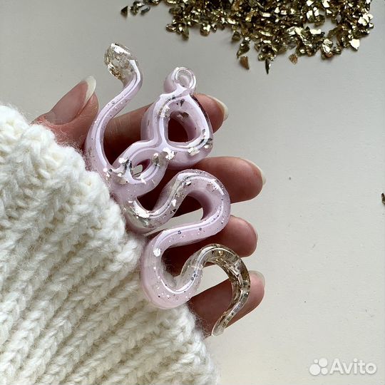 Елочные игрушки из эпоксидной смолы