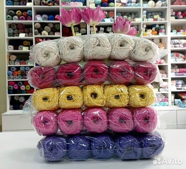 Джут для рукоделия цветной