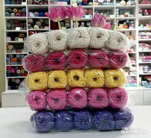 Джут для рукоделия цветной