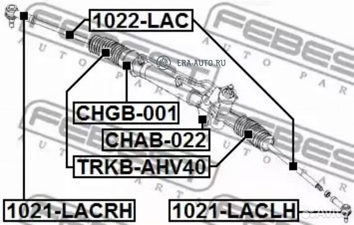 Febest 1022-LAC Тяга рулевая chevrolet lacetti 1022-LAC