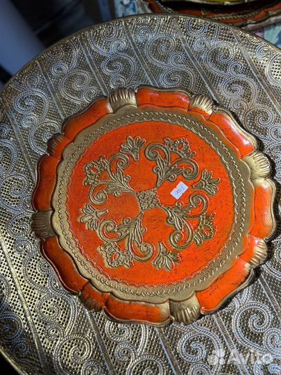 Флорентийские подносы, Италия. Винтаж