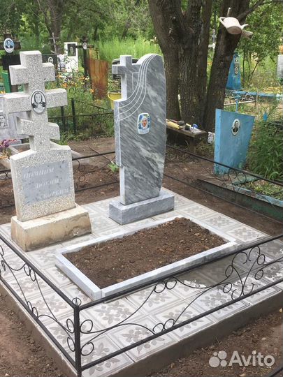 Облицовка могил плиткой