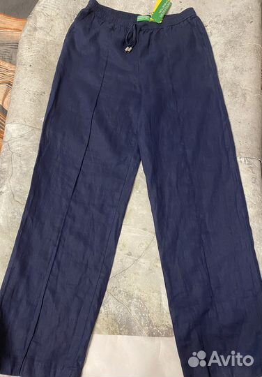 Льняные брюки Benetton новые с биркой