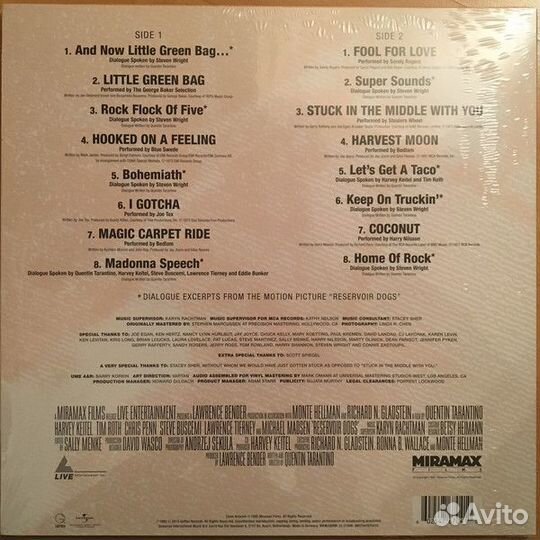 Виниловая пластинка OST, Reservoir Dogs (Various A