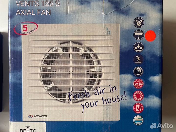 Вентилятор вытяжной vents 125s