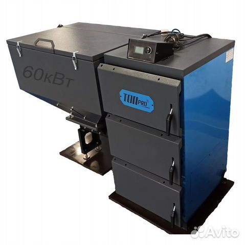 Котел твердотопливный автоматический топpro 60