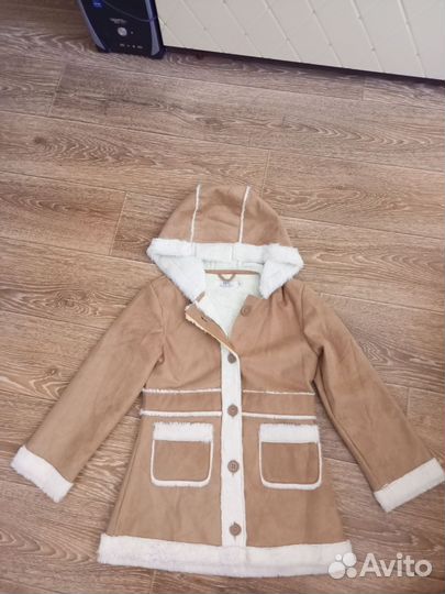 Дубленка весенняя детская 128