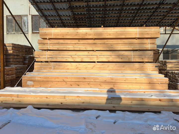 Брус обрезной 100х200х6000мм