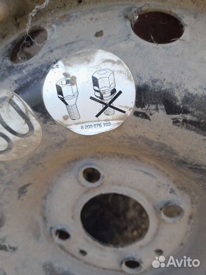 Диск штампованный на рено сандеро степвей