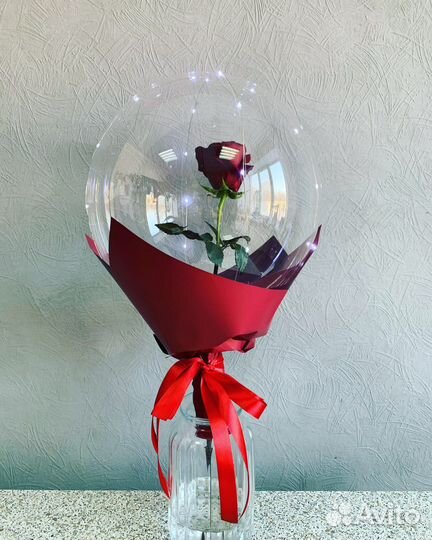 Живые цветы в шаре