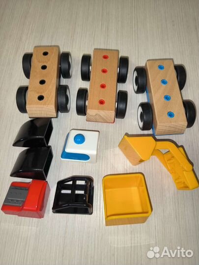 Деревянные машинки Икеа Лиллабу набор