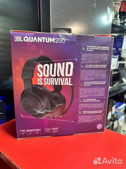 Игровые наушники JBL Quantum 200 (черный)