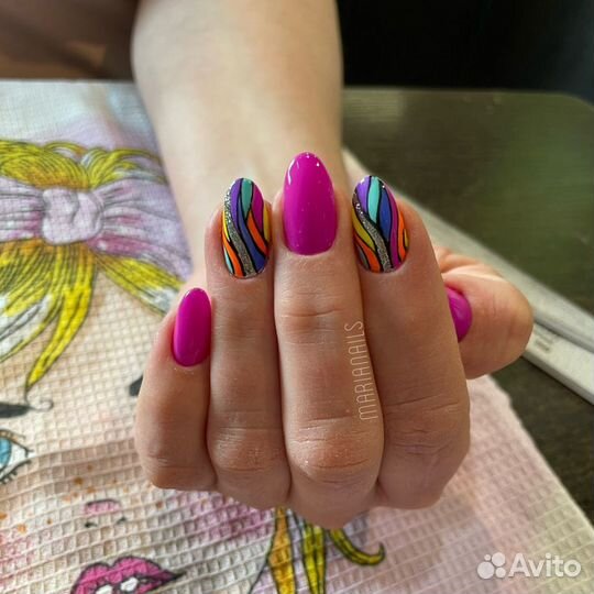 Наращивание ногтей,покрытие шеллак.выезд на дом