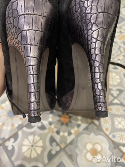 Туфли натуральная кожа замша Tamaris 39 размер