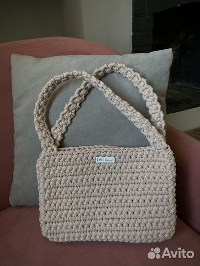 Сумка вязаная на доставку