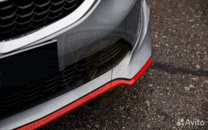 Накладка переднего бампера GT-Line на KIA Ceed CD