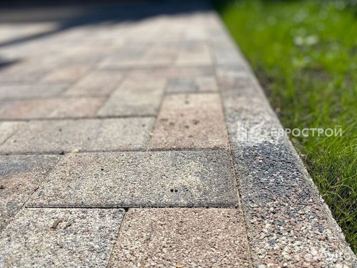 Тротуарная плитка брусчатка бордюры