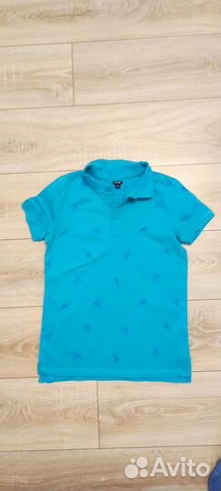 Рубашка/ шорты H&M/ поло Kiabi 152-158
