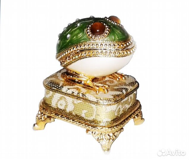 Мини-шкатулка в стиле «Фаберже» 3 х 4 см, Италия
