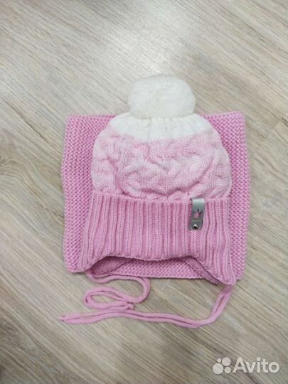 Комплект шапка и снуд демисезонный детский