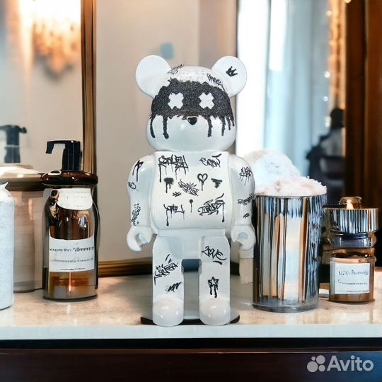 Гипсовая статуэтка медведь BearBrick 2D