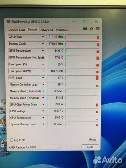 Видеокарта MSI PCI-E 4.0 RX 6600 mech 2X 8G AMD Ra