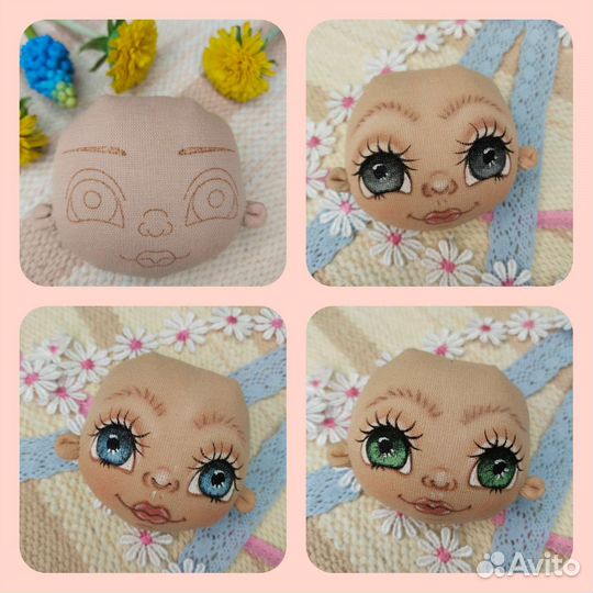 Заготовки текстильных кукол (3 куклы)