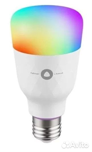 Умная лампа Яндекс E27 цветная 8 Вт Wi-Fi