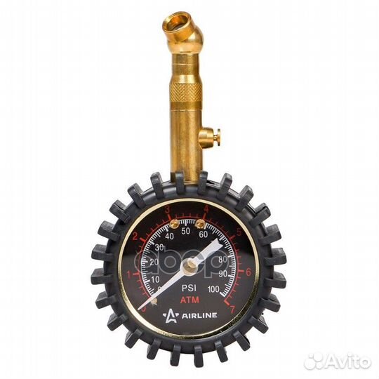 Манометр стрелочный металл. 7атм диам. 50мм обр