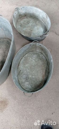 Таз оцинкованный корыто тазик ёмкость СССР