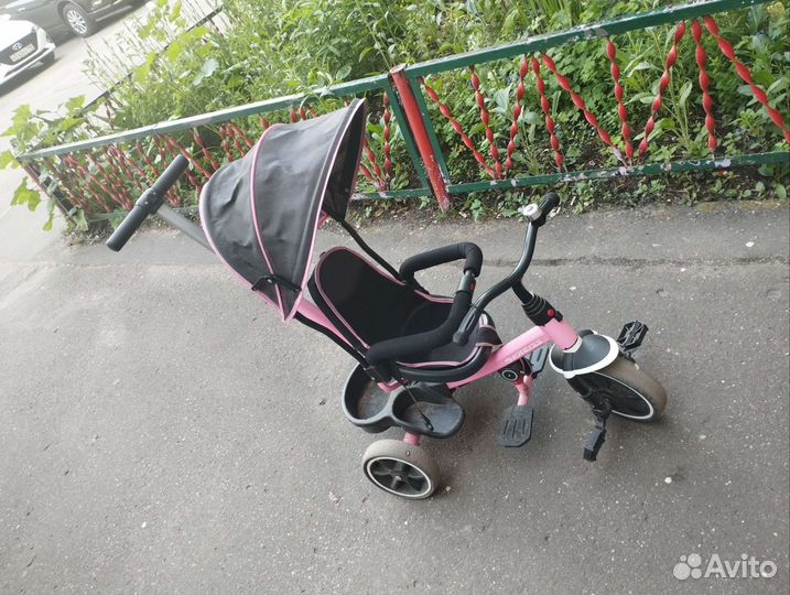 Детский велосипед с родительской ручкой