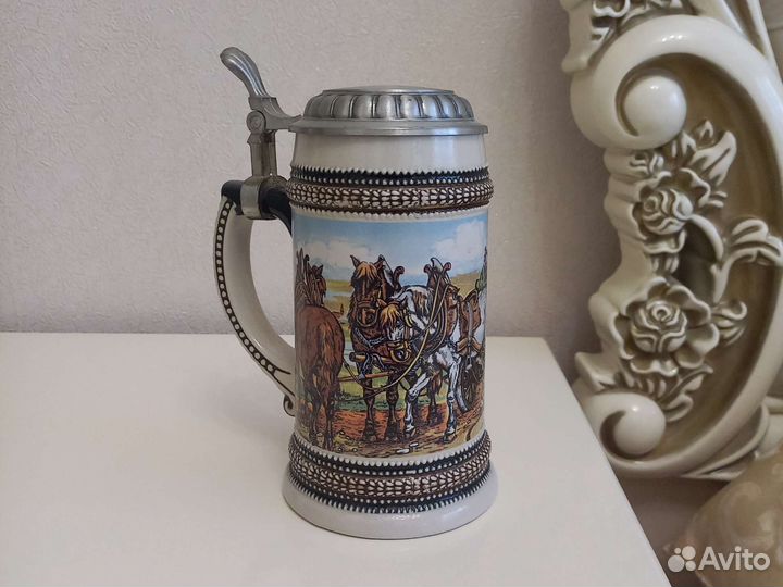 Кружка пивная Германия с крышкой