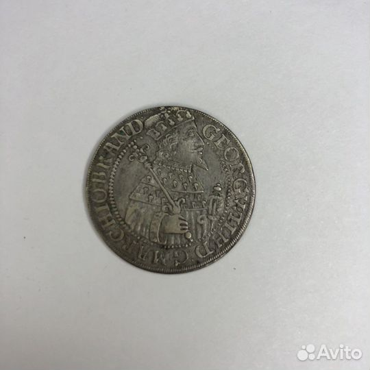 Орт 1625 серебро Браденбург редкий год