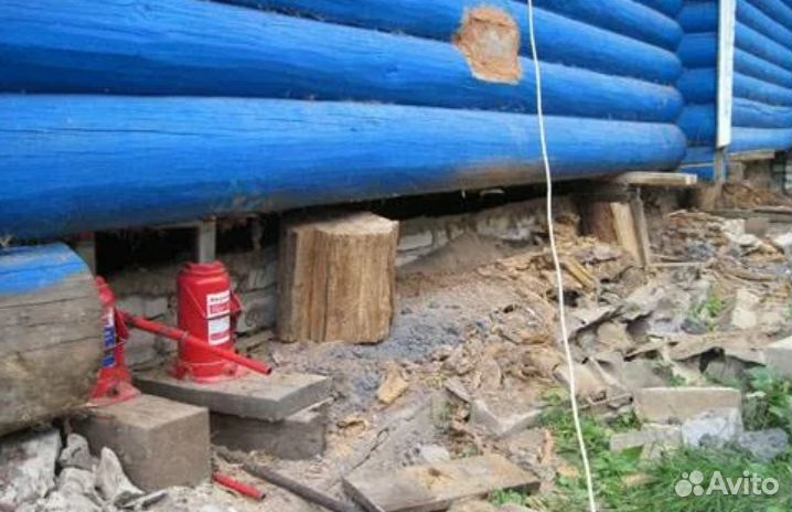 Подьем домов замена венцов