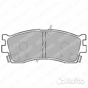 Колодки тормозные дисковые перед LP1702