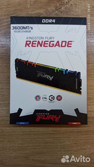 Оперативная память Kingston 2x8Gb DDR4 3600MHz