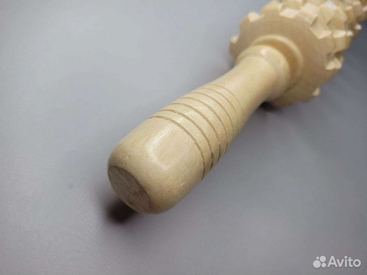 Массажный ролик деревянный антициллюлитный