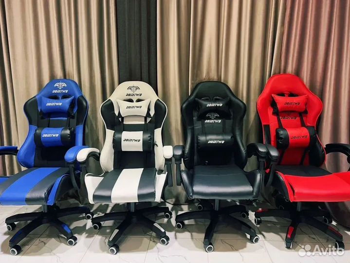 Компьютерный геймерский стул с массажером