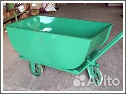 Тележка металлическая, 300 кг, для кормов