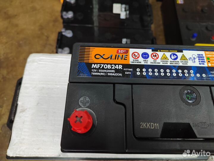 Аккумулятор Alphaline 55 Ач 500 А прям