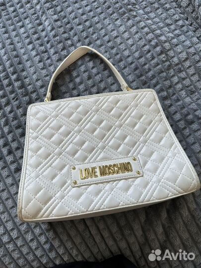 Оригинал Сумка love moschino белая