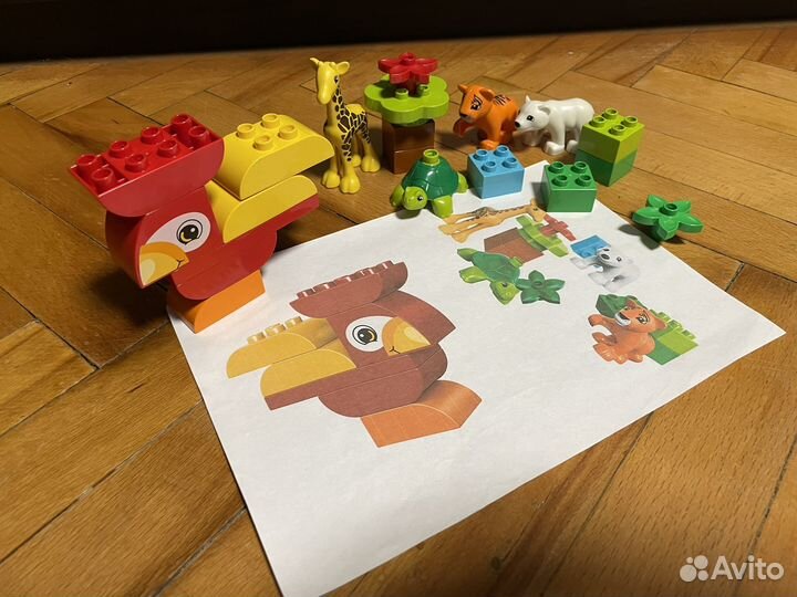 Lego duplo попугай