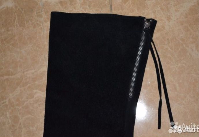 Ботфорты. Замша